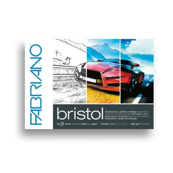 Fabriano Bristol Pad 250 gr. A4 Çok Amaçlı Blok 20 yp. ürün görseli 1