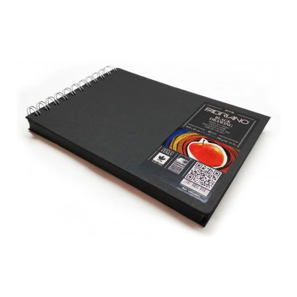 Fabriano Blackbook Landscape Siyah Kağıt Çok Amaçlı Defter 190 gr. A5 40 yp. ürün görseli 1