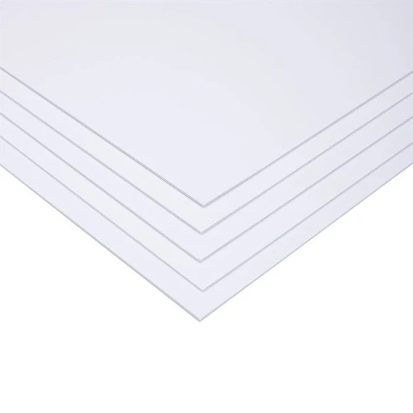 10 mm 50x70 cm Fotoblok (Straforlu Maket Kartonu) Beyaz 5 Adet ürün görseli 1