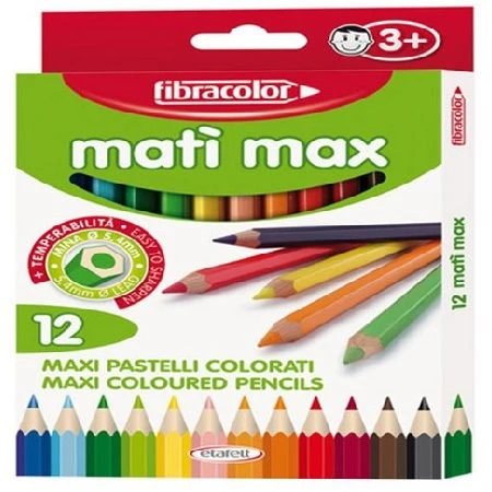 Fibracolor Mati Max Kalın Kuru Boya 12 Renk ürün görseli 1