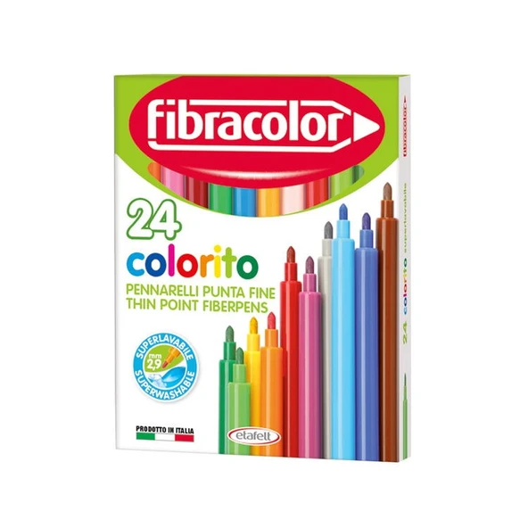 Fibracolor Colorito Keçeli Boya Kalemi 24 Renk ürün görseli 1