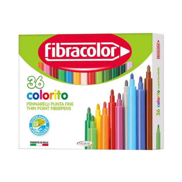Fibracolor Colorito Keçeli Boya Kalemi 36 Renk ürün görseli 1