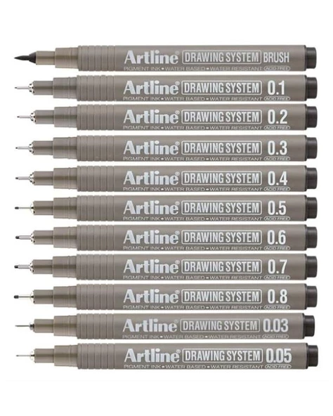 Artline Teknik Çizim Kalemi 11li Set ürün görseli 1