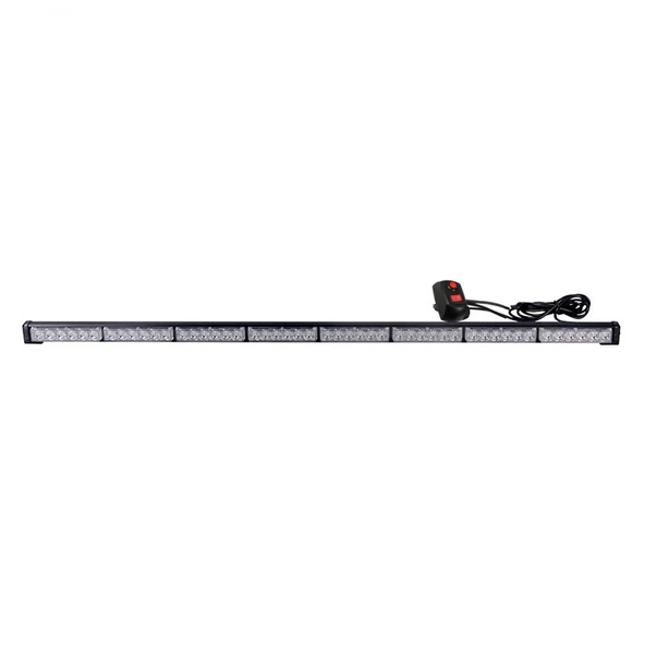 117cm Çakar lamba 3W 48 power ledli 117cm  sarı beyaz 17 fonksiyonlu 12-24V  /  LAPA517-1 ürün görseli 1