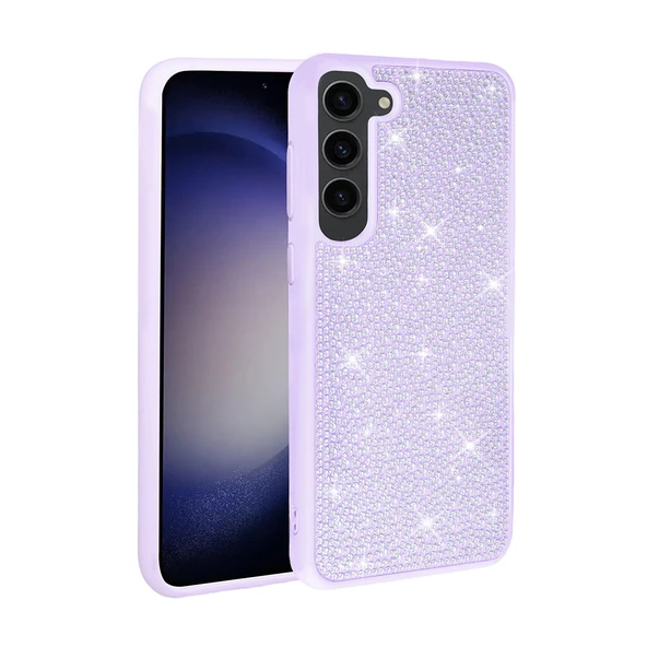 Galaxy S23 Kılıf Parlak Taşlı Tasarım Zore Ston Kılıf ürün görseli 1