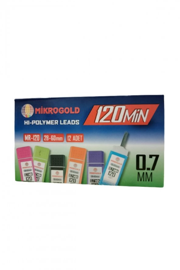 Mikro Gold Kalem Ucu Hı-polymer Leards 0.7 120li 12 Adet ürün görseli 1
