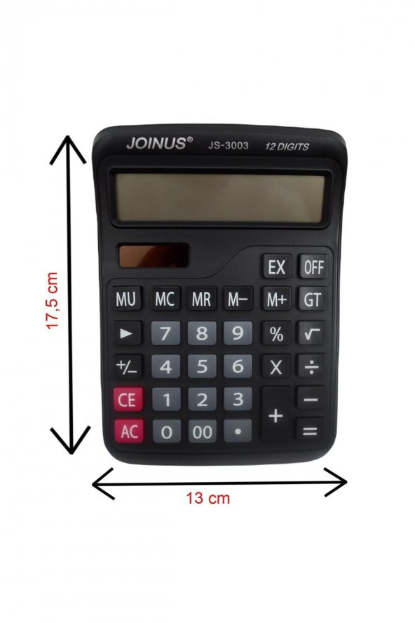 Linea Joinus 12 Haneli Masaüstü Hesap Makinesi Js-3003 - Resim 3