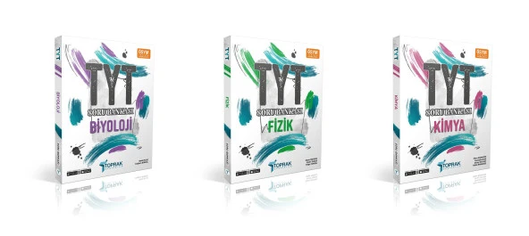 Toprak 2024 Tyt Fizik Kimya Biyoloji Soru Bankası Seti 3 Kitap ürün görseli 1
