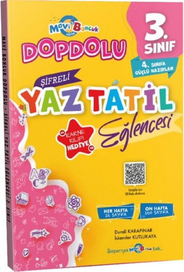 Mavi Boncuk 3. Sınıf Şifreli Yaz Tatil Eğlencesi 2023 ürün görseli 1
