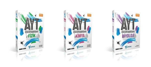 Toprak 2024 Ayt Fizik Kimya Biyoloji Soru Bankası Seti 3 Kitap ürün görseli 1