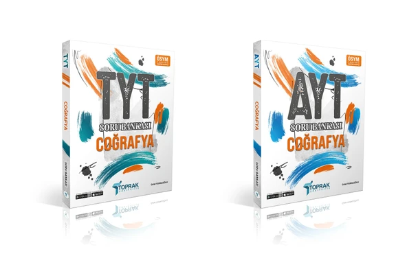 Toprak 2024 Tyt Ayt Coğrafya Soru Bankası Seti 2 Kitap ürün görseli 1