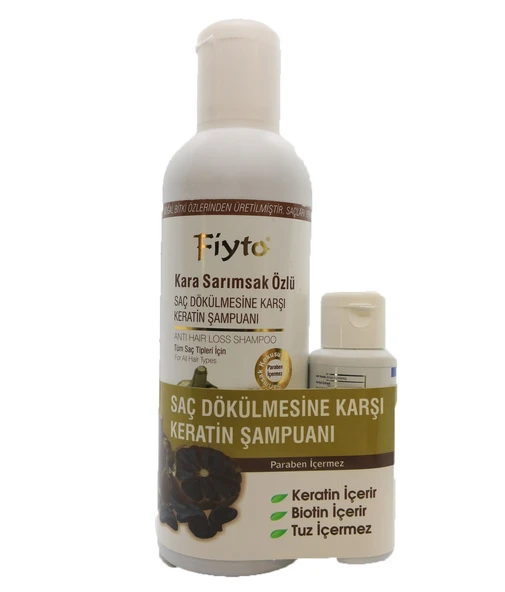 FiytoFiyto Kara Sarımsak Özlü Saç Dökülmesi Keratin Şampuanı 500 ml Serum Hediyeli ürün görseli 1