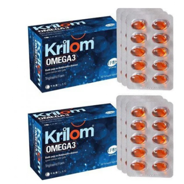 Krilom Omega 3 50 Yumuşak Kapsül 2 Adet ürün görseli 1