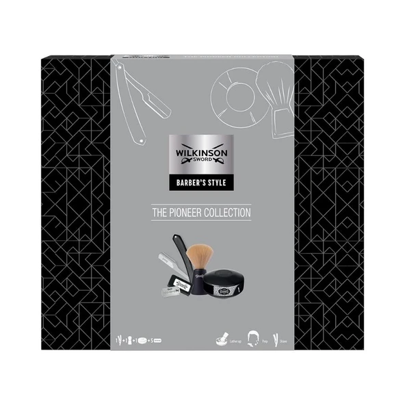 Wilkinson Sword Barbers Style Pioneer Koleksiyonu Erkek Ustura Tıraş Hediye Seti ürün görseli 1