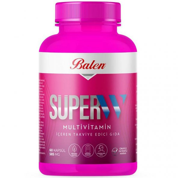 Balen Süper-W Multivitamin Kapsül * 585 Mg 60 ürün görseli 1