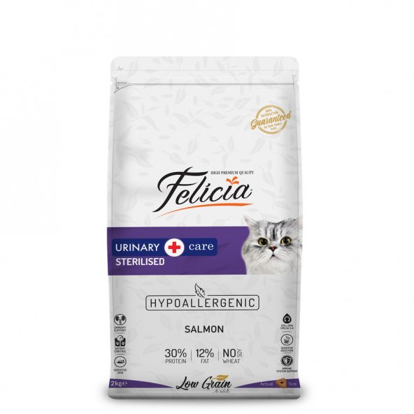 Felicia Sterilised Somonlu Az Tahıllı HypoAllergenic Kedi Maması 2 Kg ürün görseli 1