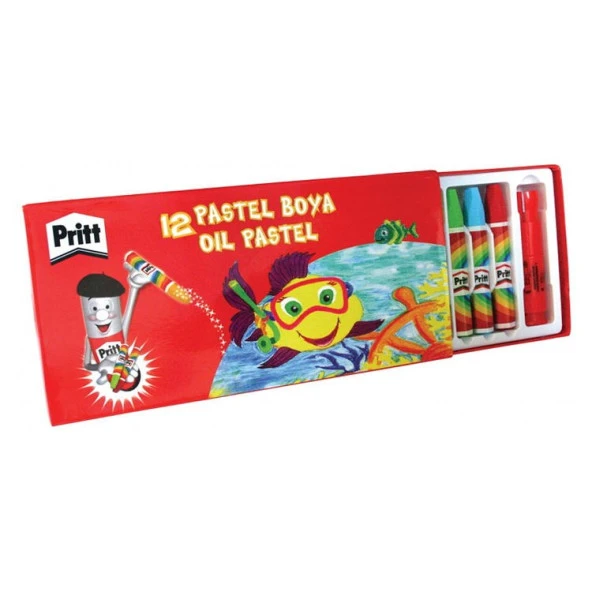 Pritt Pastel Boya 12 Renk Karton Kutu ürün görseli 1