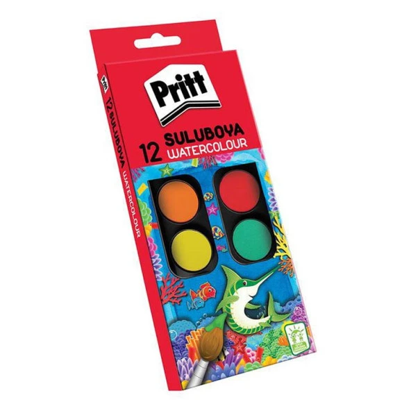 Pritt Suluboya 12 Renk Küçük Tablet ürün görseli 1