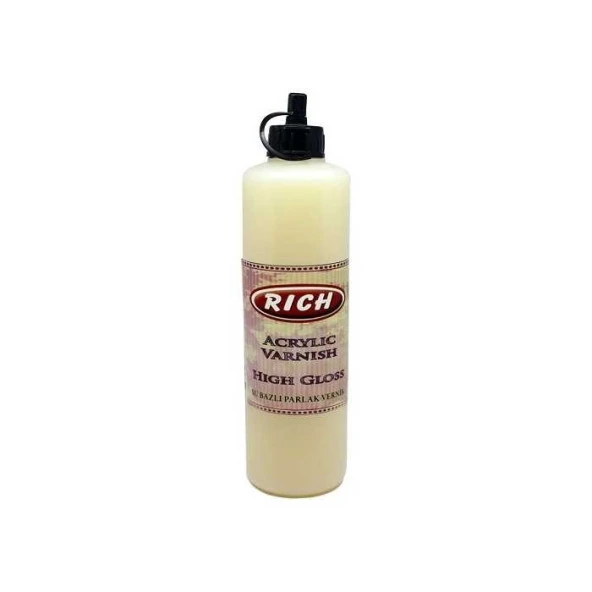 Rich Su Bazlı Vernik PARLAK (High Gloss Acrylic Varnish) 500 cc. ürün görseli 1