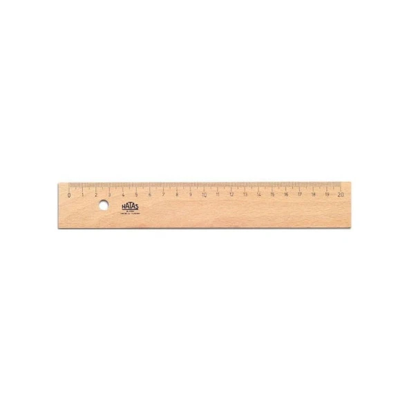 Hatas Tahta Cetvel 20 cm ürün görseli 1