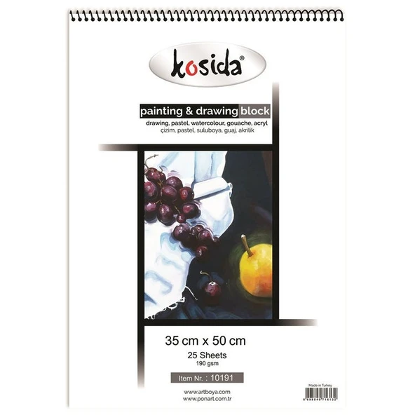 Kosida Painting & Drawing Blok 35x50 cm 190 gr 25 yp ürün görseli 1