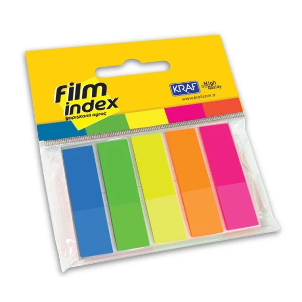 Kraf Film Index 13x44 mm 5 Renk x 25 Sayfa ürün görseli 1
