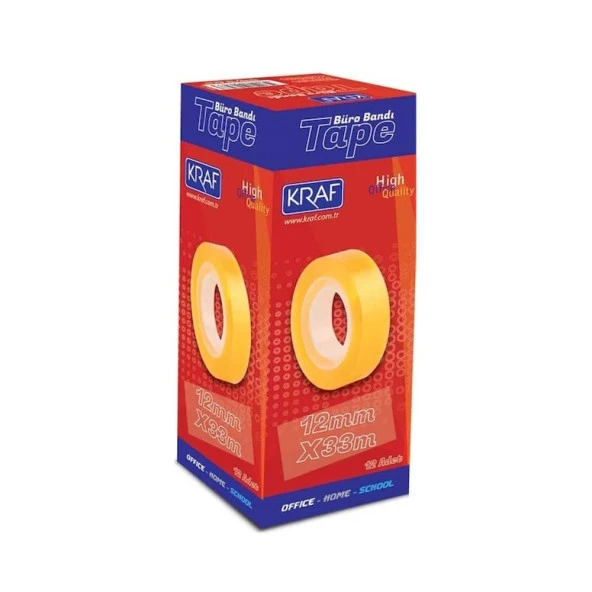Kraf Selobant 12mm x 33mt 12li Kutu ürün görseli 1