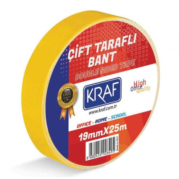Kraf Çift Taraflı Bant 19 mm x 25 mt ürün görseli 1