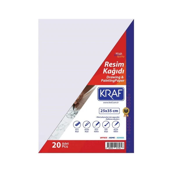 Kraf Resim Kağıdı 25x35 cm 20li Paket ürün görseli 1