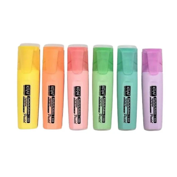 Kraf Pastel Fosforlu Kalem 6 Renk Set ürün görseli 1