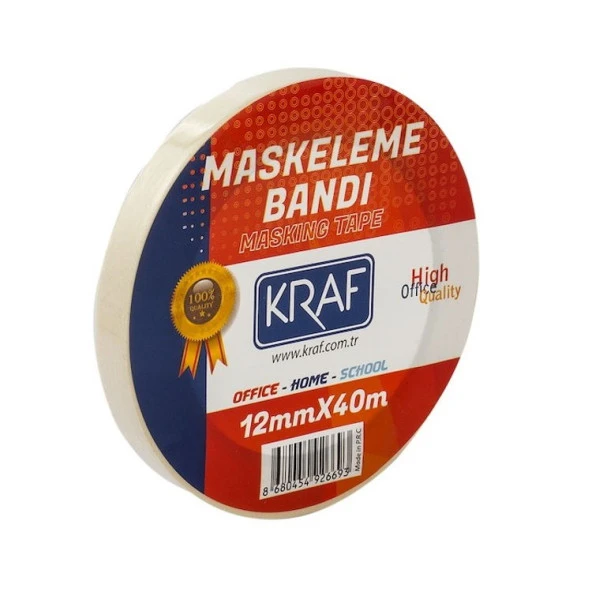 Kraf Maskeleme Bandı 12 mm x 40 mt. ürün görseli 1