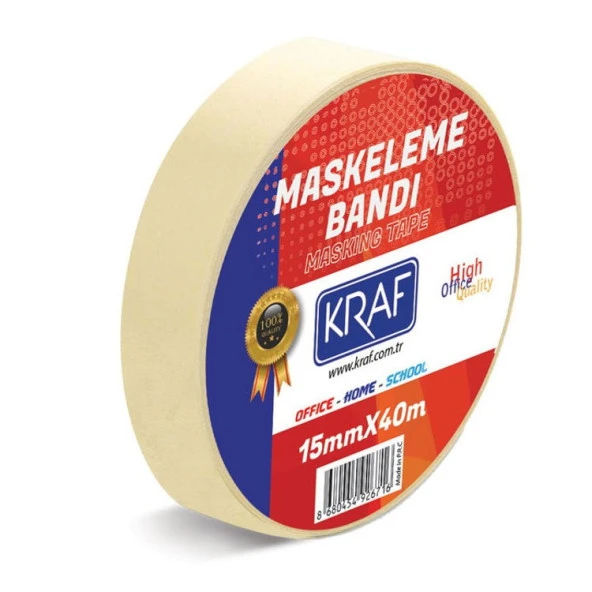 Kraf Maskeleme Bandı 15 mm x 40 mt. ürün görseli 1