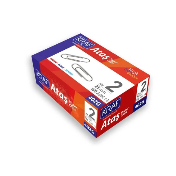 Kraf Ataş No:2 23 mm 100 Adet 402G ürün görseli 1