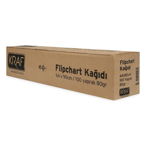 Kraf Flipchart Kağıdı Rulo 64x90 cm 100 yp ürün görseli 1