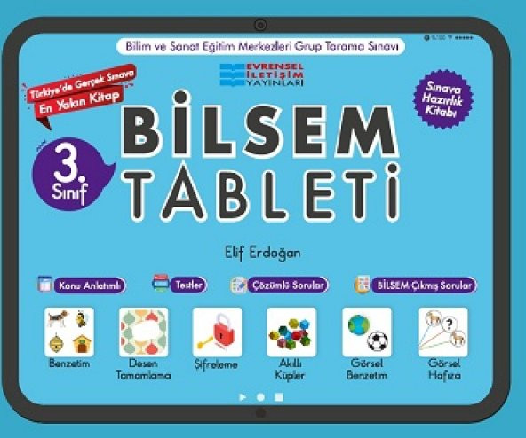 Evrensel İletişim 3. Sınıf Bilsem Tablet Kitabı 2023 ürün görseli 1