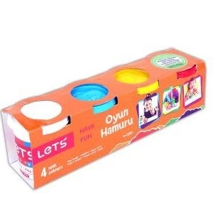 Lets 4lü Ana Renk Oyun Hamuru 460 gr. ürün görseli 1
