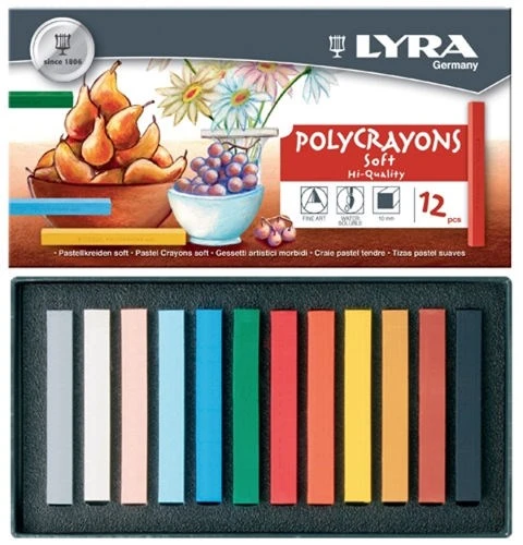 Lyra Polycrayons Soft - Toz Pastel 12 Renk ürün görseli 1