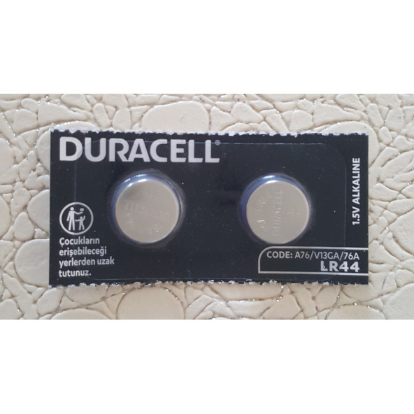 Duracell Düğme Pil - LR44 (2'li Paket Kartela) ürün görseli 1