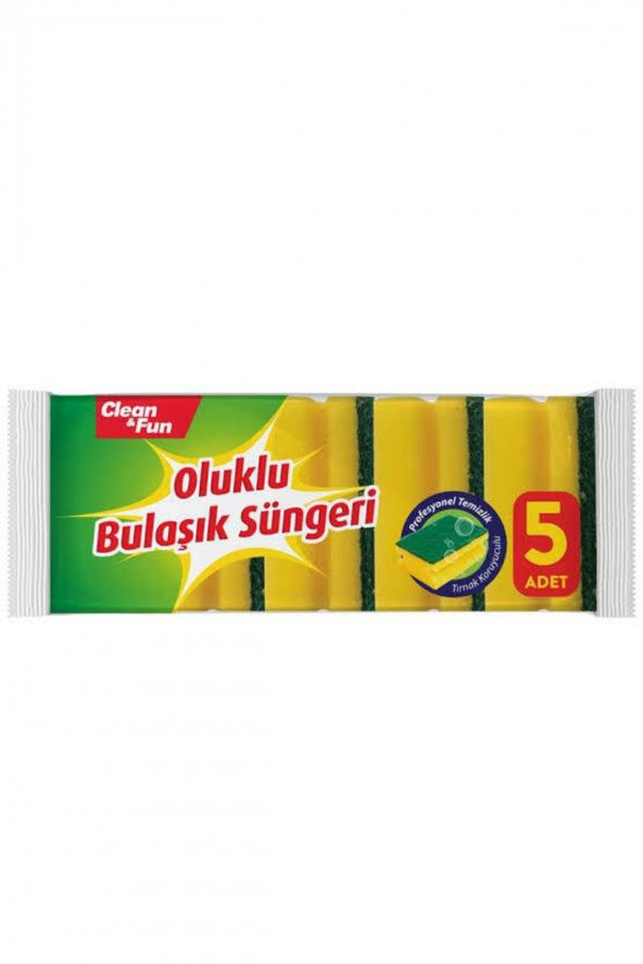 Bulaşık Süngeri 5li Oluklu Bulaşık Süngeri ürün görseli 1