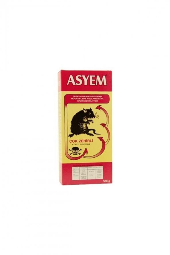 As İlaç Asyem Buğday Fare Zehiri 500 Gr ürün görseli 1