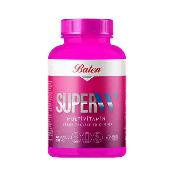 Balen Süper-W Multivitamin Kapsül 585 mg 60 kapsül ürün görseli 1