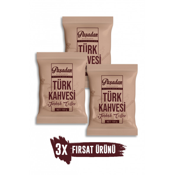 Paşadan (3x100gr) Türk Kahvesi ürün görseli 1