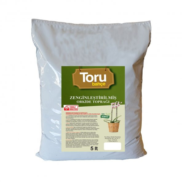 ORKİDE TOPRAĞI ZENGİNLEŞTİRİLMİŞ 5 lt  ÇAM KABUGU/PERLİT/HİNDİSTAN CEVİZİ VE VERMİKÜLİT ürün görseli 1