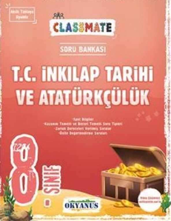 Okyanus Yayınları 8. Sınıf T.C. İnkılap Tarihi ve Atatürkçülük Classmate Soru Bankası ürün görseli 1