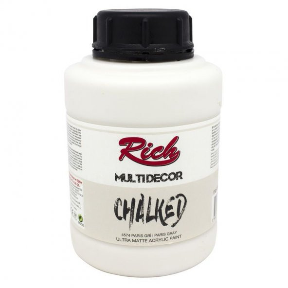 Rich Multi Decor Chalked Akrilik Boya 1250 cc 4574 PARİS GRİ ürün görseli 1