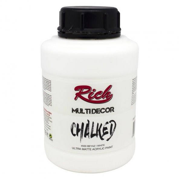 Rich Multi Decor Chalked Akrilik Boya 1250 cc 4500 BEYAZ ürün görseli 1