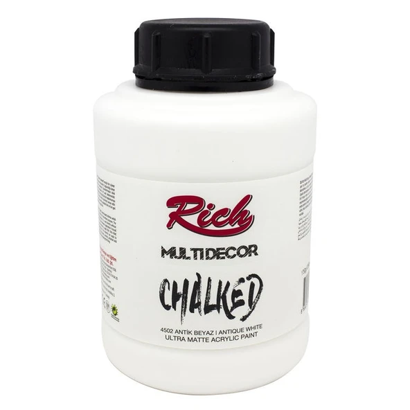 Rich Multi Decor Chalked Akrilik Boya 1250 cc 4502 ANTİK BEYAZ ürün görseli 1