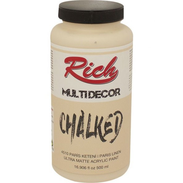 Rich Multi Decor Chalked Akrilik Boya 500 cc. 4510 PARİS KETENİ ürün görseli 1