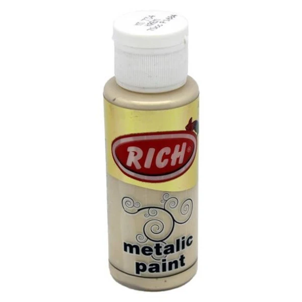 Rich Metalik Akrilik Boya 60 cc. 734 KREM ürün görseli 1
