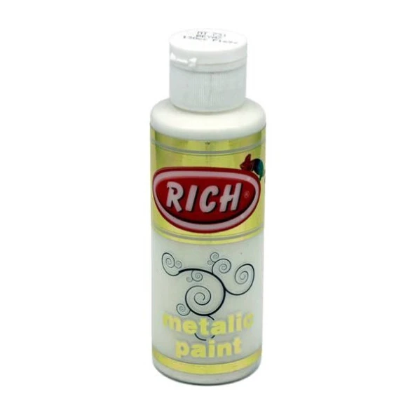 Rich Metalik Akrilik Boya 120 cc. 731 BEYAZ ürün görseli 1